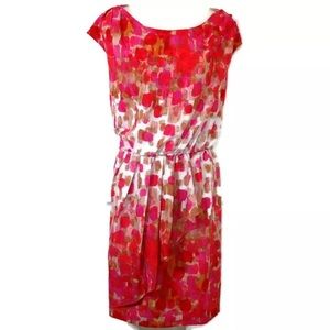 Eliza J Pink watercolor Spring  Dress